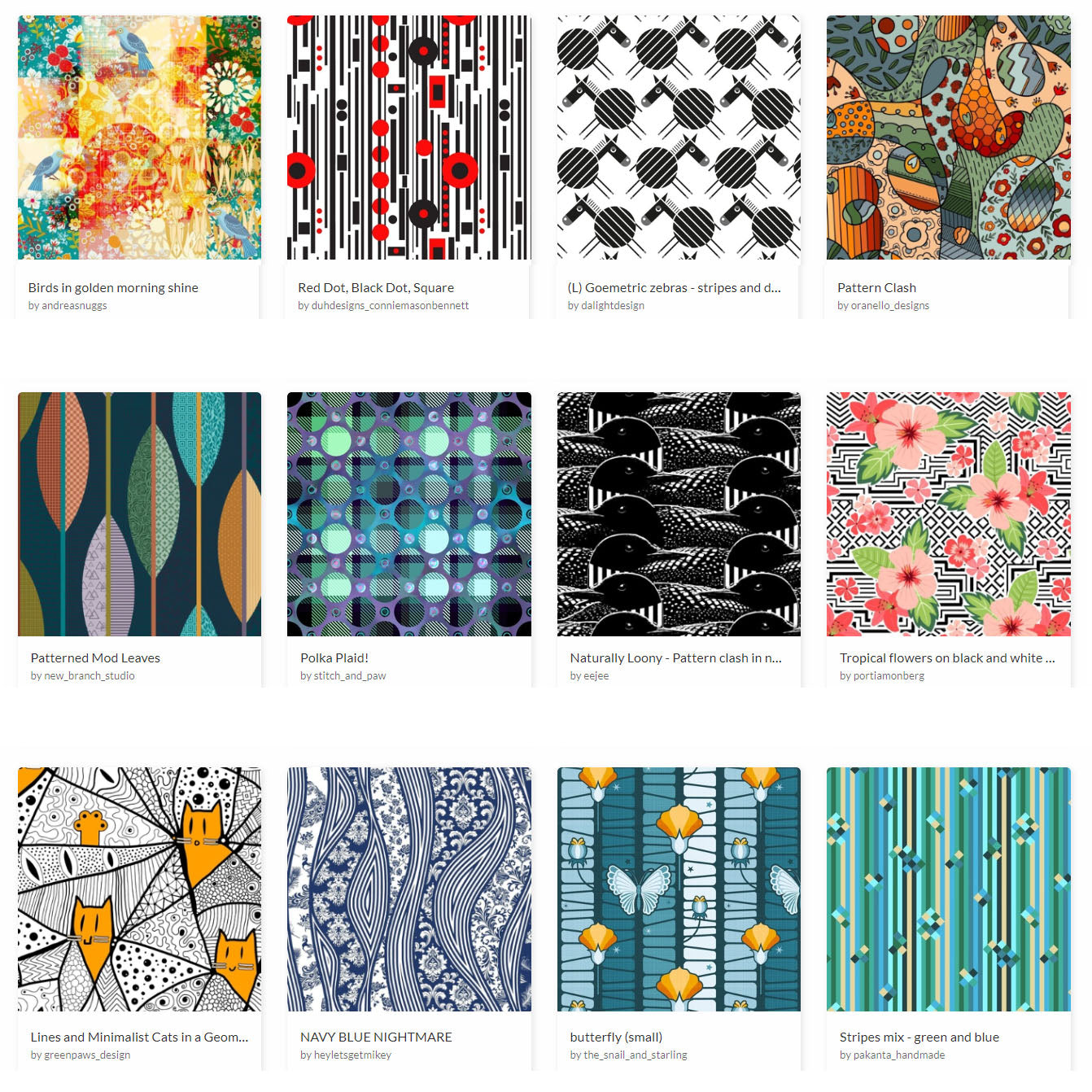 Spoonflower Design Challenges